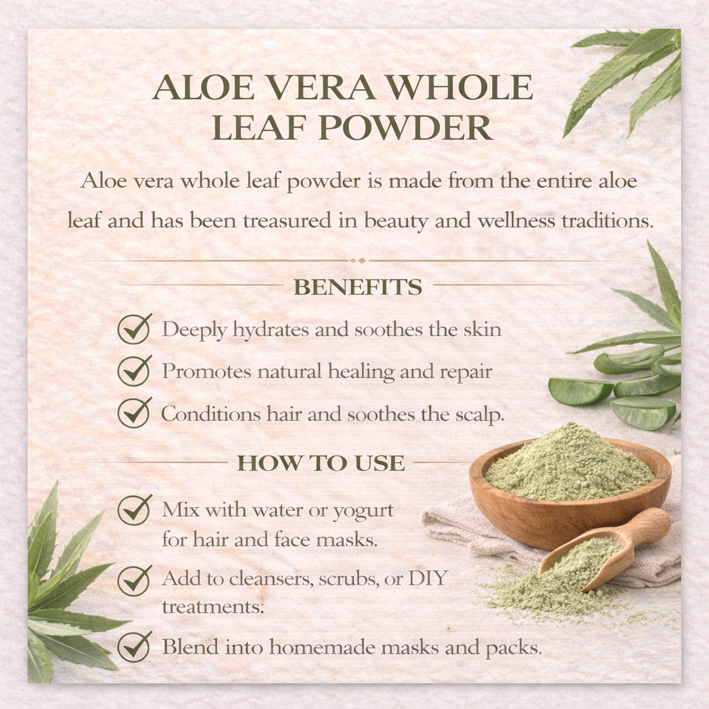 ALOE VERA WHOLE LEAF POWDER PURE - 100gms