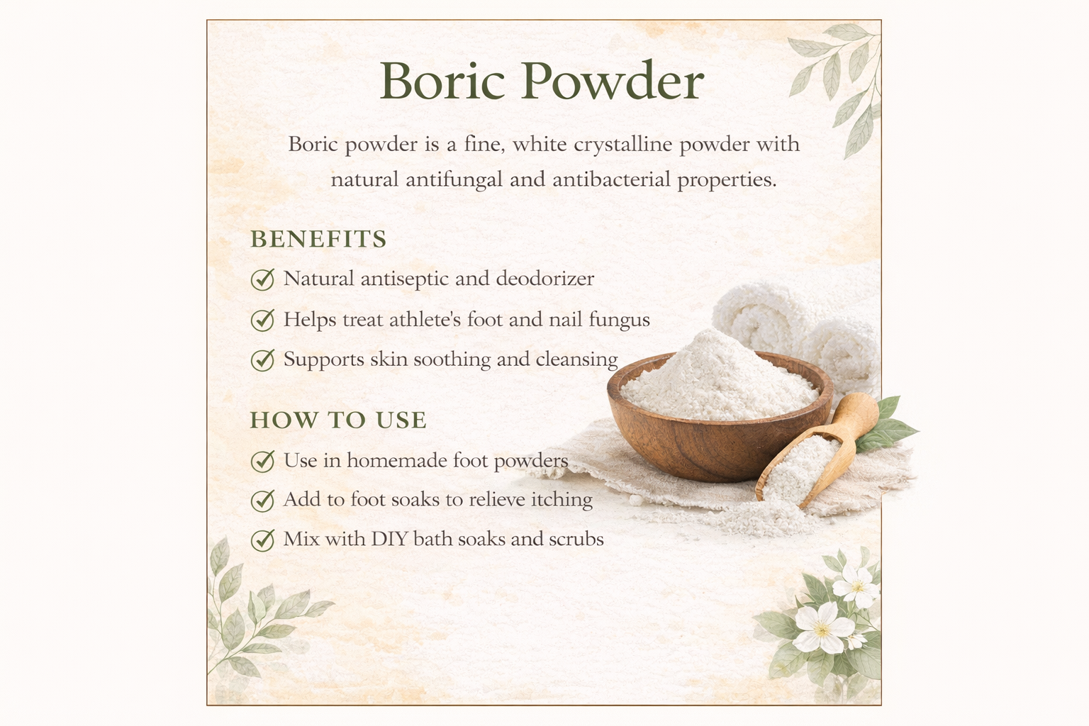 BORIC POWDER - 100gms