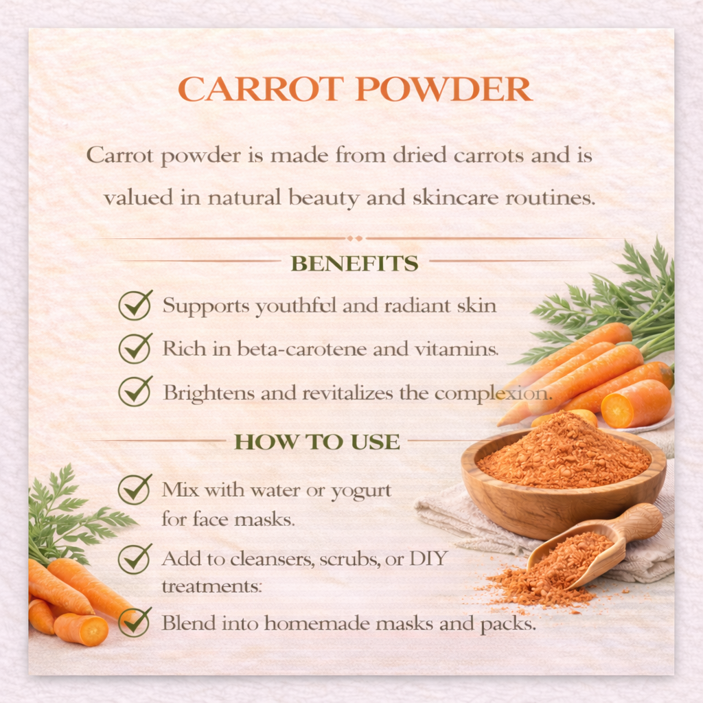 CARROT POWDER PURE - 100gms