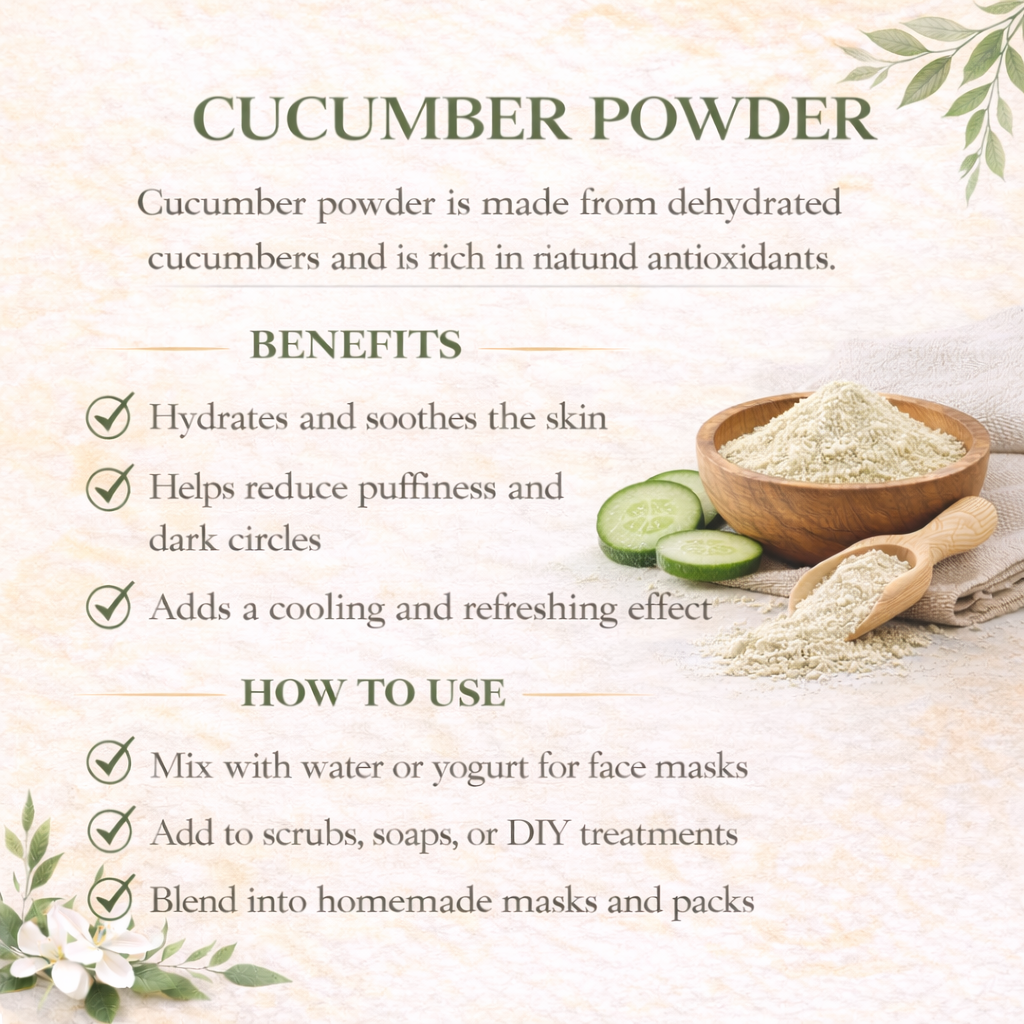 CUCUMBER POWDER PURE - 100gms