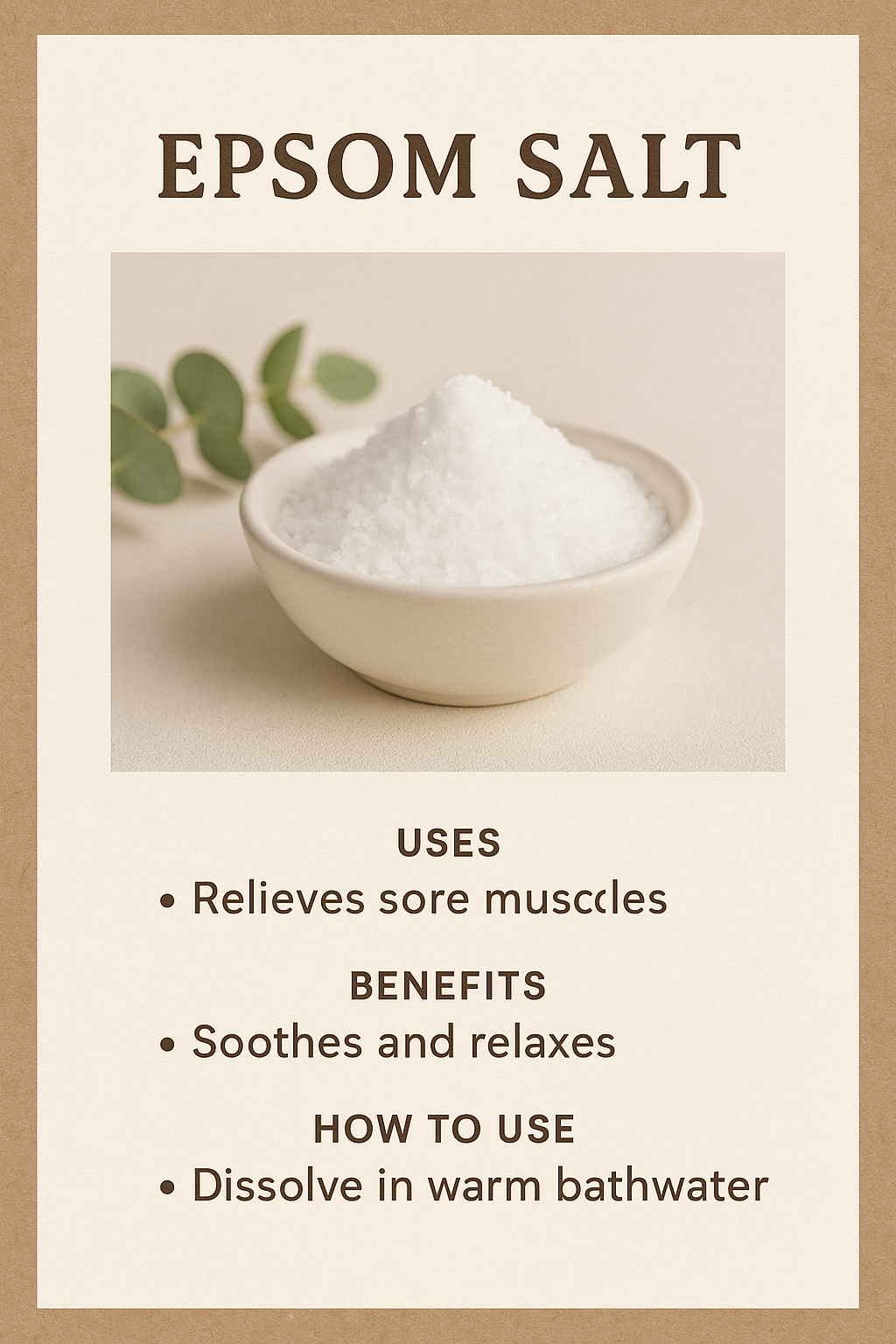 EPSOM SALT - 100gms
