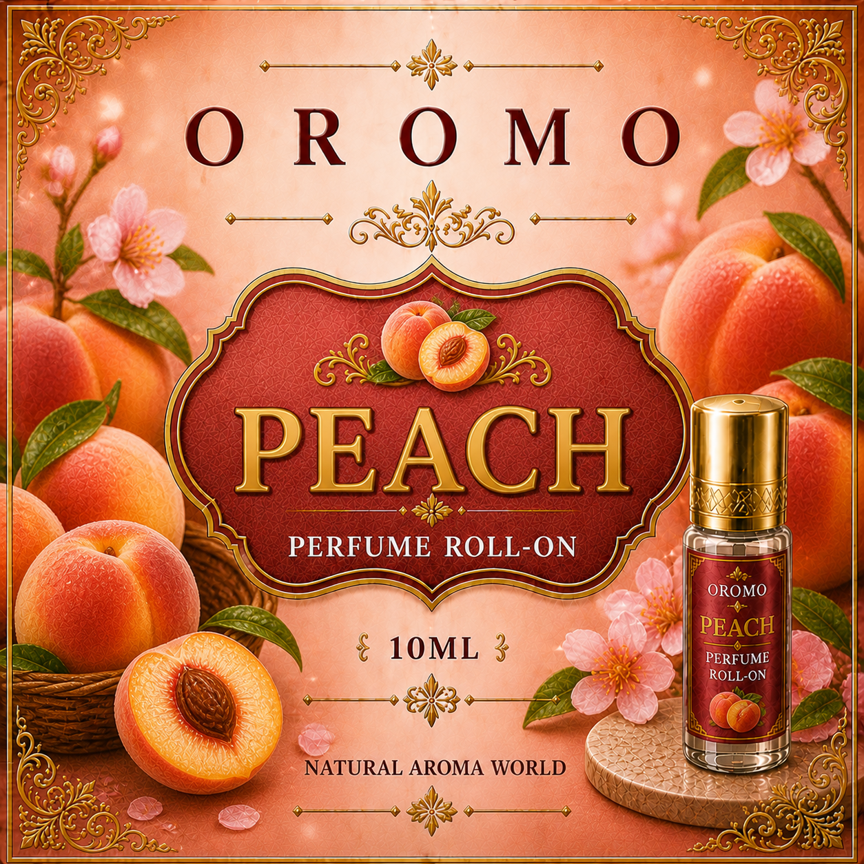 PEACH PERFUME ROLLON-10ML